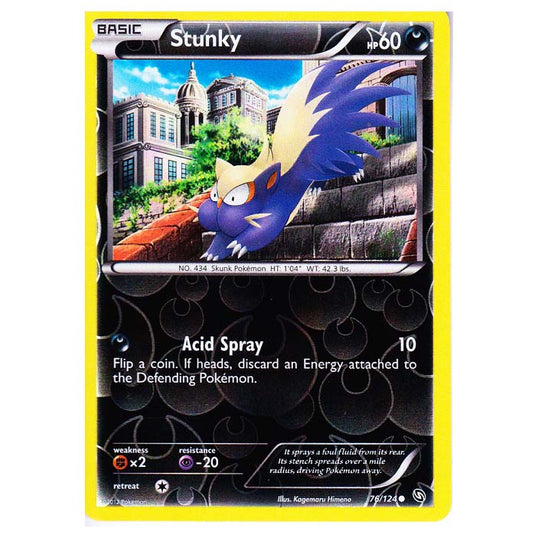 Pokemon - Black & White - Dragons Exalted - (Reverse Holo) Stunky - 76/124