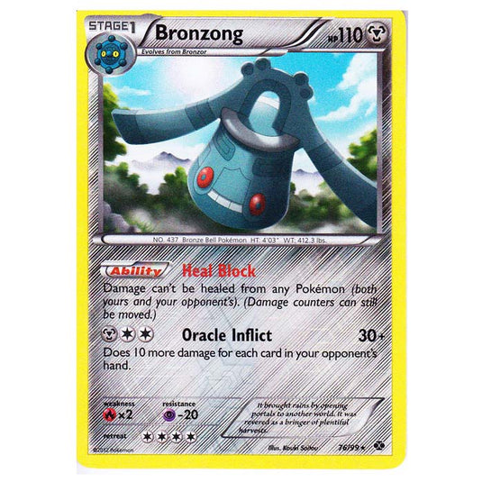 Pokemon - Black & White - Next Destinies - (Reverse Holo) Bronzong 76/99