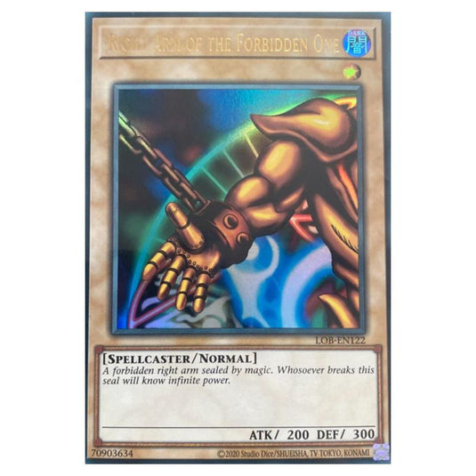 Yu-Gi-Oh! - Legend of Blue Eyes White Dragon (25th Anniversary Edition) - Right Arm of the Forbidden One (Ultra Rare) - LOB25-EN122