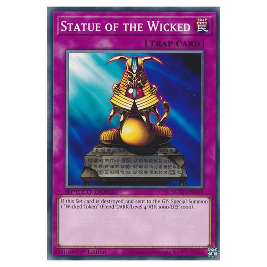 Yu-Gi-Oh! - Speed Duel GX - Duel Academy Box - Statue of the Wicked (Common) SGX1-END18