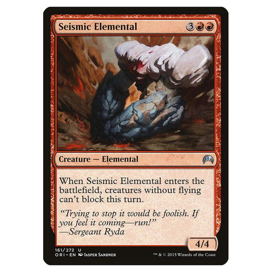 Magic The Gathering - Magic Origins - Seismic Elemental - 161/272 (Foil)