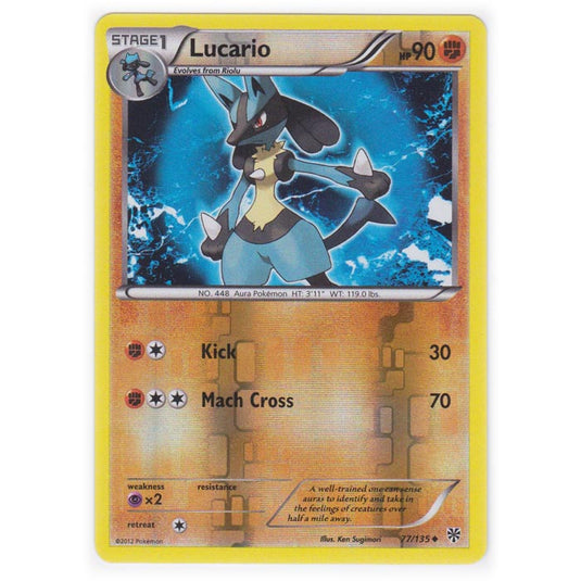 Pokemon - Black & White - Plasma Storm (Reverse Holo) - Lucario - 77/135