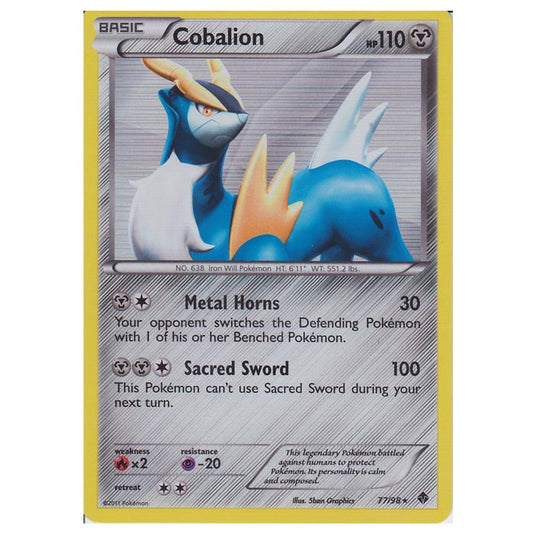 Pokemon - Black & White - Emerging Powers - Cobalion 77/98