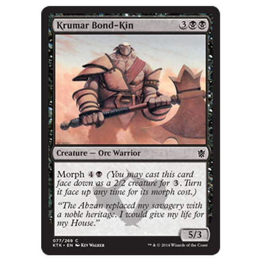 Magic the Gathering - Khans Of Tarkir - Krumar Bond-Kin - 77/269