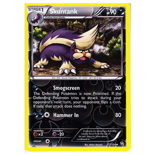 Pokemon - Black & White - Dragons Exalted - (Reverse Holo) Skuntank - 77/124