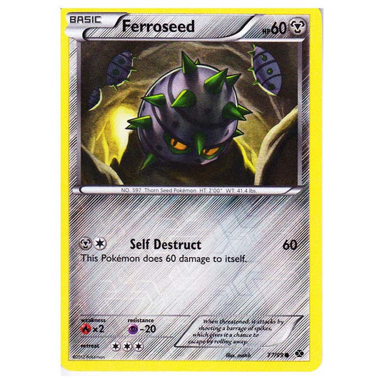 Pokemon - Black & White - Next Destinies - (Reverse Holo) Ferroseed 77/99