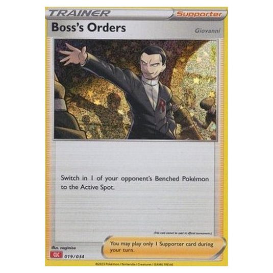 Pokemon - Pokémon Trading Card Game Classic - Charizard & Ho-Oh ex Deck - Boss's Orders - Giovanni 019