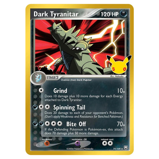 Pokemon - 30th Celebration - Dark Tyranitar - 19/109