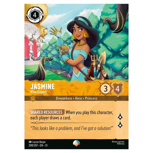Lorcana - Attack of the Vine! - Jasmine - Vine Expert (Epic) - 208/207