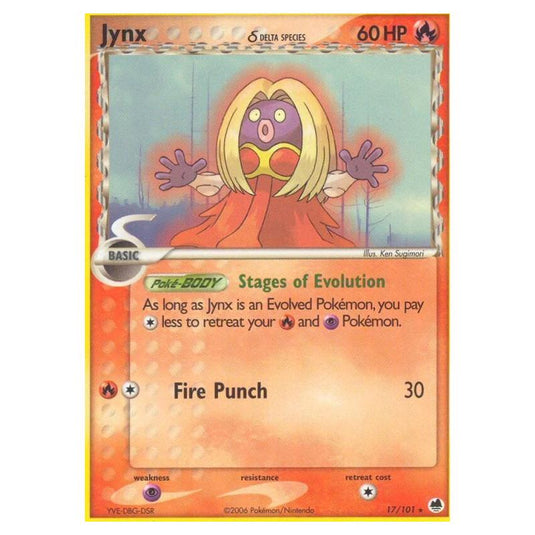 Pokemon - EX Dragon Frontiers - Jynx δ Delta Species - 017