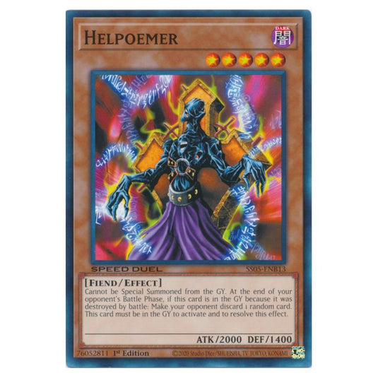 Yu-Gi-Oh! - Speed Duel Starter Decks - Twisted Nightmares - Helpoemer (Common) SS05-ENB13