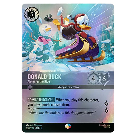 Lorcana - Winterspell - Donald Duck - Along for the Ride (Epic) - 220/204