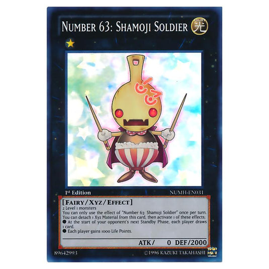 Yu-Gi-Oh! - Number Hunters - Number 63: Shamoji Soldier (Super Rare) NUMH-EN031