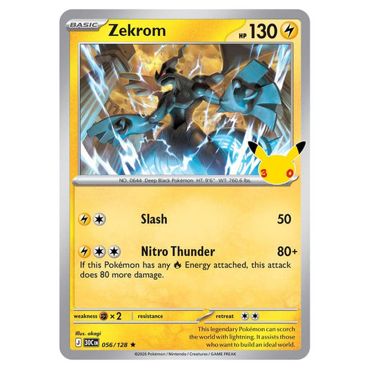 Pokemon - 30th Celebration - Zekrom - 056/128