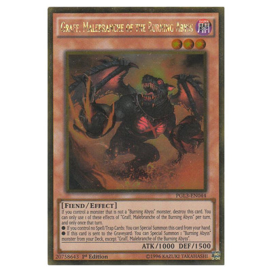 Yu-Gi-Oh! - Premium Gold - Infinite Gold - Graff, Malebranche of the Burning Abyss (Gold Rare) PGL3-EN044