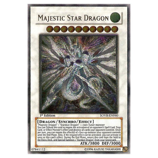 Yu-Gi-Oh! - Stardust Overdrive - Majestic Star Dragon (Ultimate Rare) SOVR-EN040