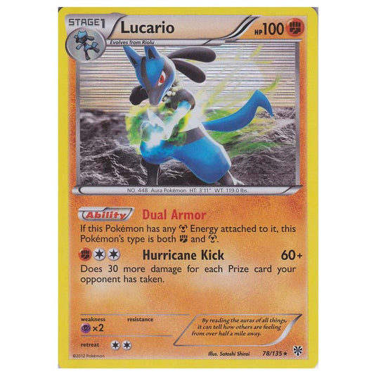 Pokemon - Black & White - Plasma Storm - Lucario - 78/135