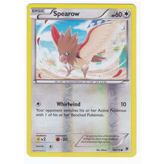 Pokemon - XY Phantom Forces - (Reverse Holo) - Spearow - 78/119