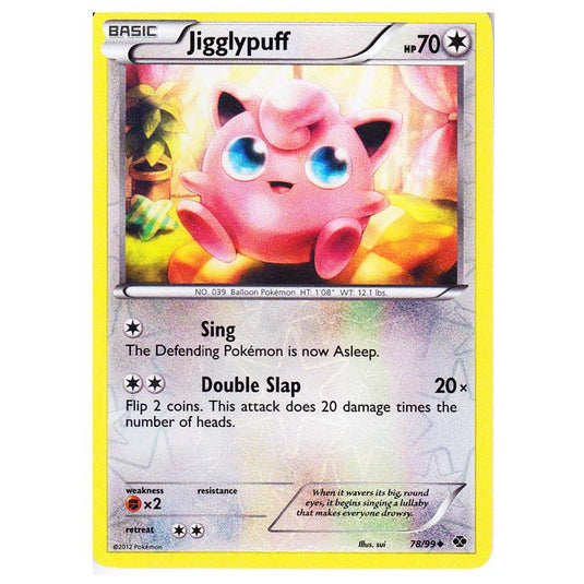 Pokemon - Black & White - Next Destinies - (Reverse Holo) Jigglypuff 78/99