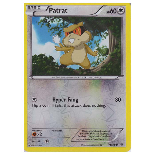 Pokemon - Black & White - Emerging Powers - (Reverse Holo) - Patrat 78/98