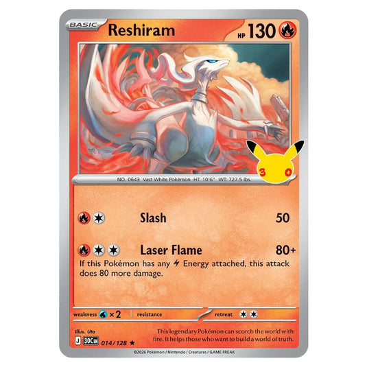 Pokemon - 30th Celebration - Reshiram - 014/128