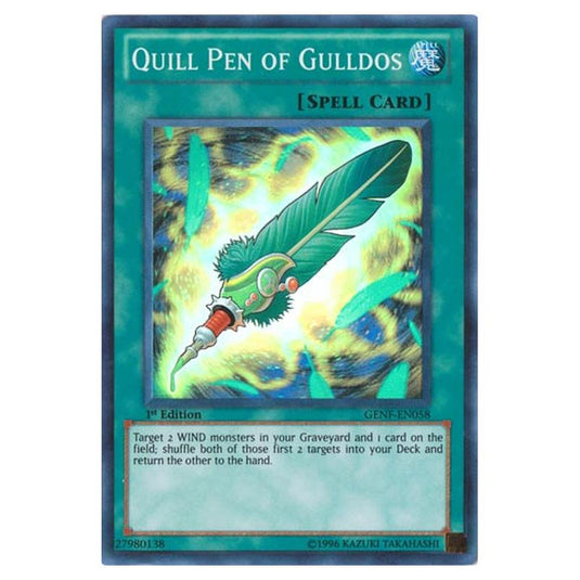 Yu-Gi-Oh! - Generation Force - Quill Pen of Gulldos (Super Rare) GENF-EN058