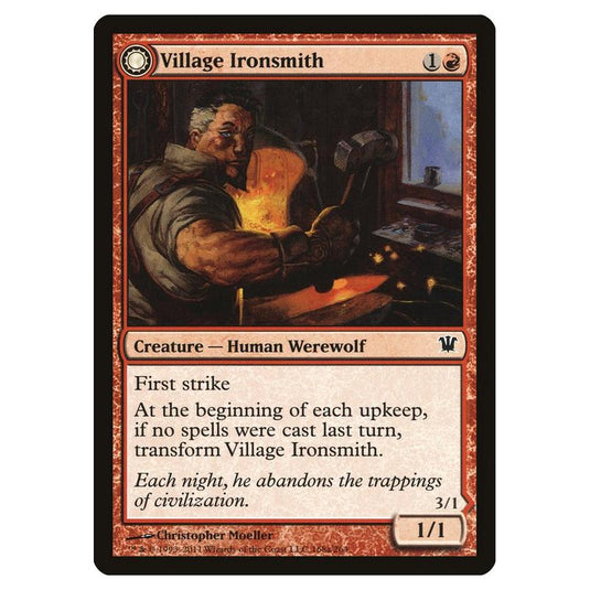 Magic the Gathering - Innistrad - Village Ironsmith // Ironfang - 168/264