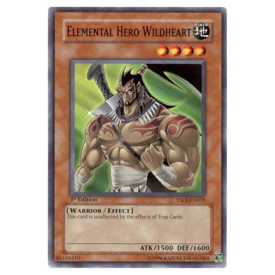 Yu-Gi-Oh! - Starter Deck - Jaden Yuki - Elemental HERO Wildheart (Common) YSDJ-EN019