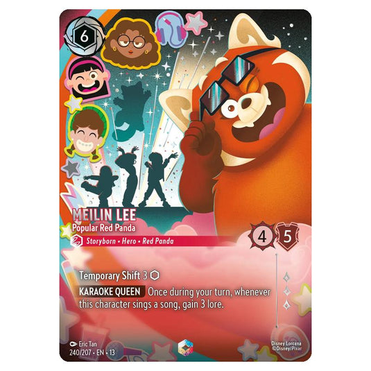 Lorcana - Attack of the Vine - Meilin Lee - Popular Red Panda (Enchanted) - 240/207