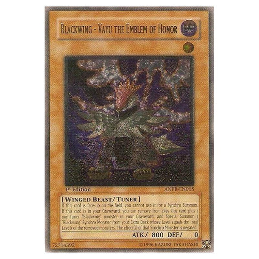 Yu-Gi-Oh! - Ancient Prophecy - Blackwing - Vayu the Emblem of Honor (Ultimate Rare) ANPR-EN005