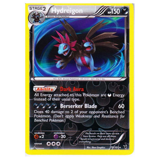 Pokemon - Black & White - Noble Victories - (Reverse Holo) - Hydreigon 79/101