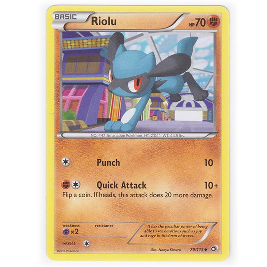 Pokemon - Black & White - Legendary Treasures - Riolu - 79/113