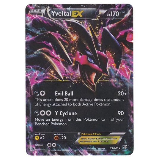 Pokemon - XY Base Set - Yveltal EX - 79/146