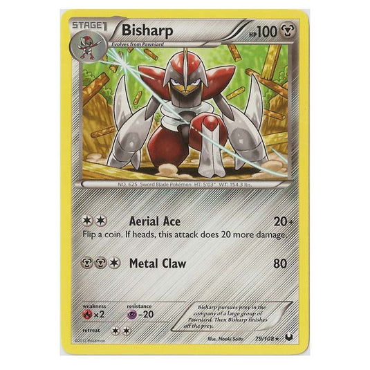 Pokemon - Black & White - Dark Explorers - Bisharp - 79/108