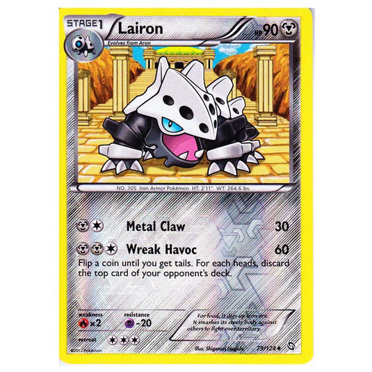 Pokemon - Black & White - Dragons Exalted - (Reverse Holo) Lairon - 79/124