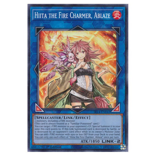 Yu-Gi-Oh! - Structure Deck - Fire Kings - Hiita the Fire Charmer, Ablaze (Common) SR14-EN043