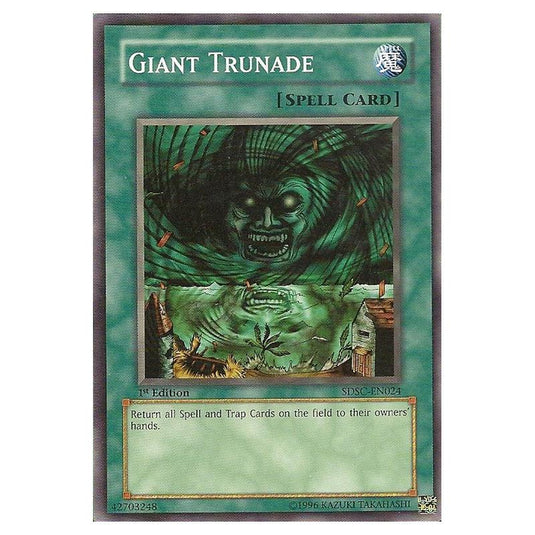 Yu-Gi-Oh! - Spellcaster's Command Structure Deck - Giant Trunade (Common) SDSC-EN024