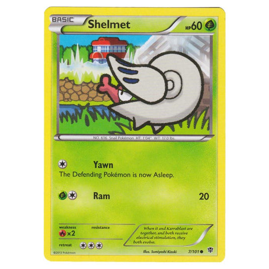 Pokemon - Black & White - Plasma Blast - Shelmet - 007/101