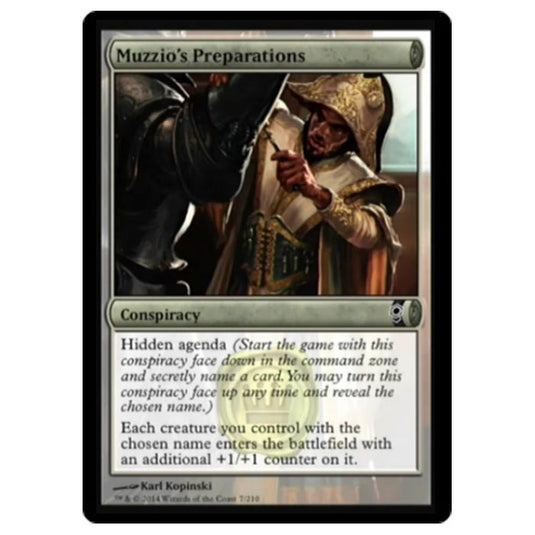 Magic the Gathering - Conspiracy - Muzzio's Preparations - 7/210