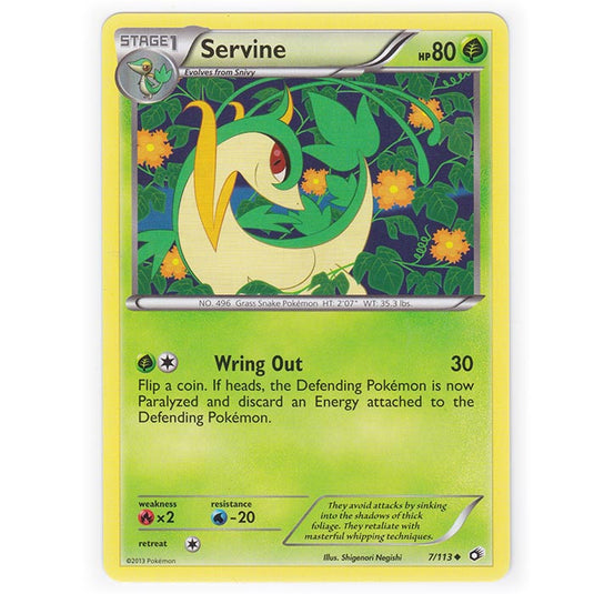 Pokemon - Black & White - Legendary Treasures - Servine - 7/113