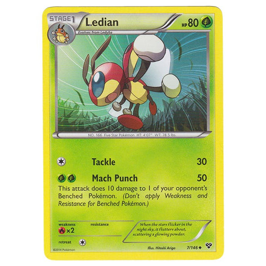 Pokemon - XY Base Set - Ledian - 7/146