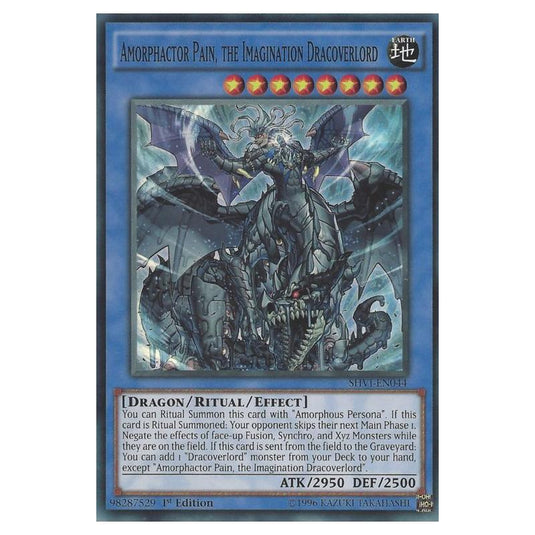 Yu-Gi-Oh! - Shining Victories - Amorphactor Pain, the Imagination Dracoverlord (Super Rare) SHVI-EN044
