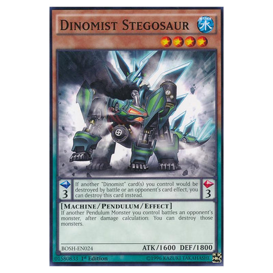 Yu-Gi-Oh! - Breakers of Shadow - Dinomist Stegosaur (Common) BOSH-EN024