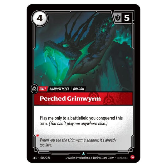 Riftbound: League of Legends TCG - Spiritforged - Perched Grimwyrm - 015/221