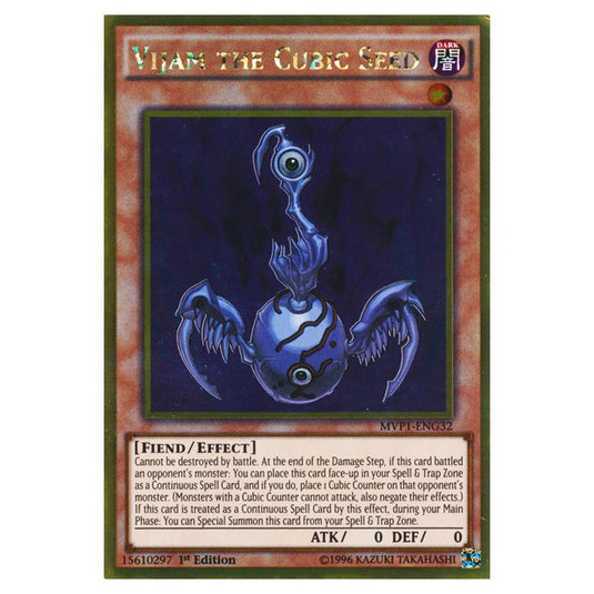 Yu-Gi-Oh! - Yu-Gi-Oh! The Dark Side of Dimensions Movie Pack - Gold Edition - Vijam the Cubic Seed (Gold Rare) MVP1-ENG32