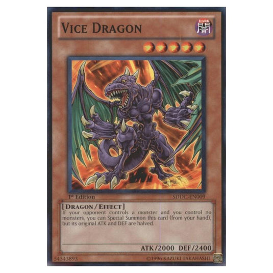 Yu-Gi-Oh! - Dragons Collide Structure Deck - Vice Dragon (Common) SDDC-EN009