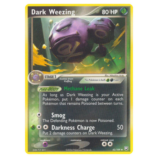 Pokemon - EX Team Rocket Returns - Dark Weezing - 042/109