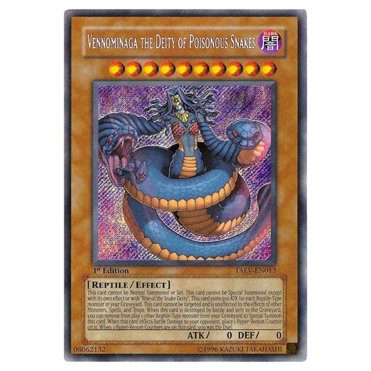 Yu-Gi-Oh! - Tactical Evolution - Vennominaga the Deity of Poisonous Snakes (Secret Rare) TAEV-EN013