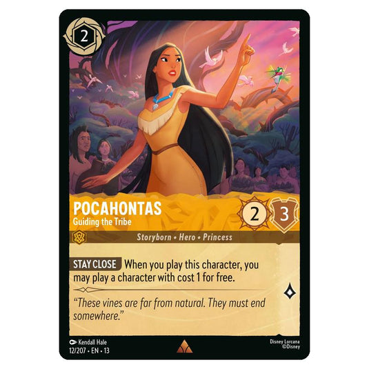 Lorcana - Attack of the Vine - Pocahontas - Guiding the Tribe (Rare) - 12/207