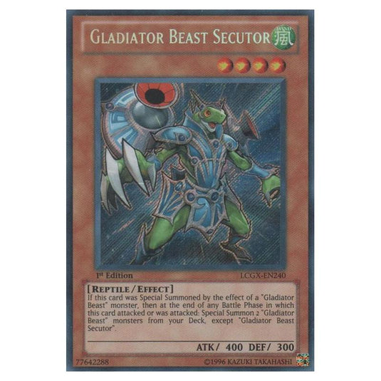 Yu-Gi-Oh! - Legendary Collection 2 - The Duel Academy Years Mega Pack - Gladiator Beast Secutor (Secret Rare) LCGX-EN240